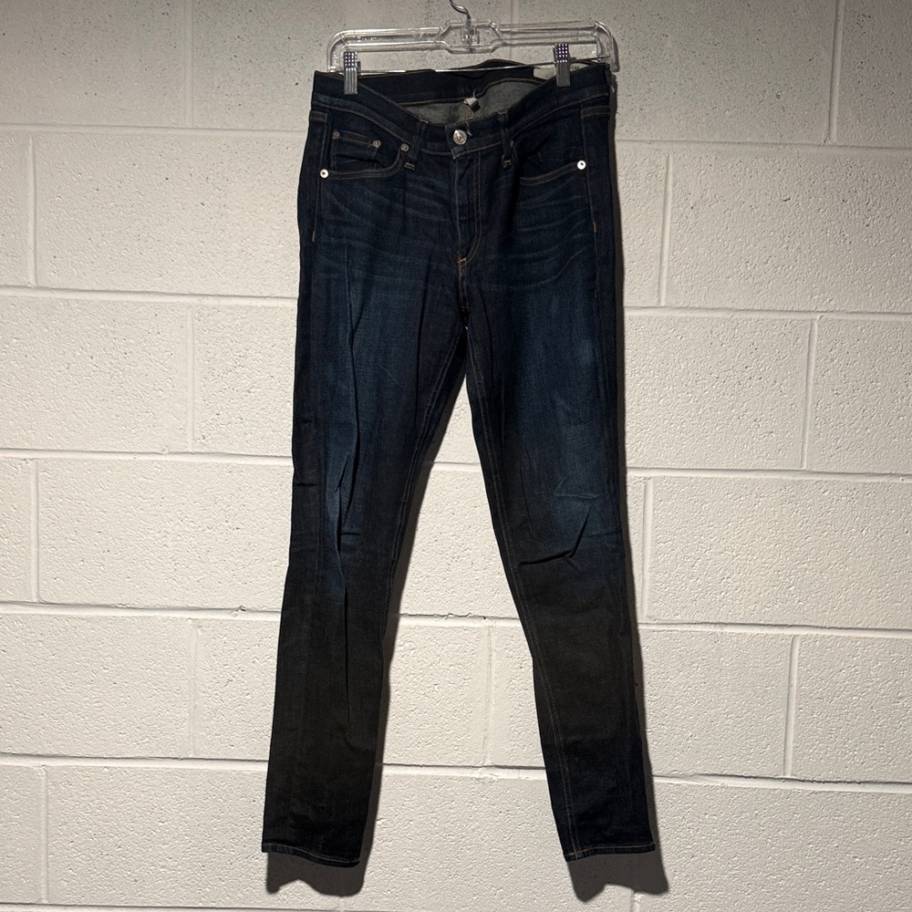 Rag & Bone Dark Wash Women's Skinny/cigarette  Jeans - Blue